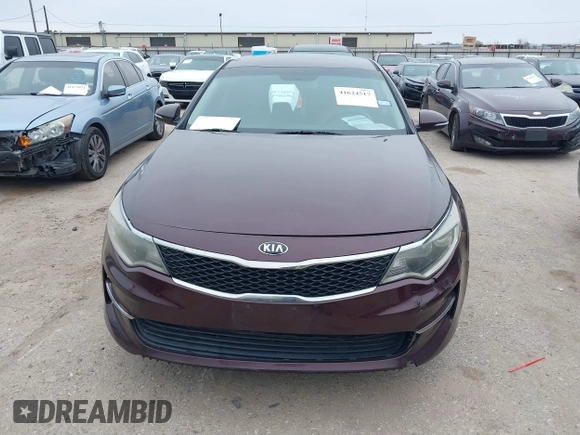 2017 Kia Optima LX with VIN 5XXGT4L37HG164861, listed as a IAAI auction lot 41624517 with 173,356 mi miles. Bid and sale history available at carsss.com. Image 12.