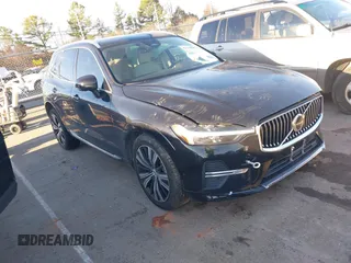 2022 Volvo XC60 Inscription with VIN YV4L12DL3N1901422, listed as a IAAI auction lot 41566610 with 21,319 mi miles. Bid and sale history available at carsss.com. Image 1.