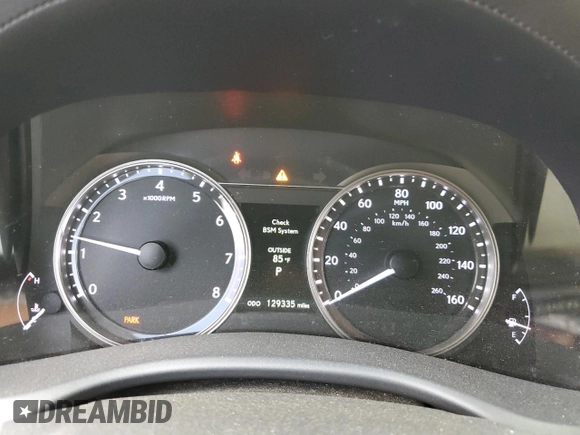 2013 Lexus GS 350 with VIN JTHBE1BLXD5014583, listed as a Copart auction lot 65839464 with 129,335 mi miles and Salvage Title. Bid and sale history available at carsss.com. Image 9.