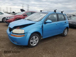 2006 Chevrolet Aveo LT with VIN KL1TG66676B653503, listed as a Copart auction lot 54095535 with Not provided miles and Salvage title. Bid and sale history available at DreamBid. Image 1.