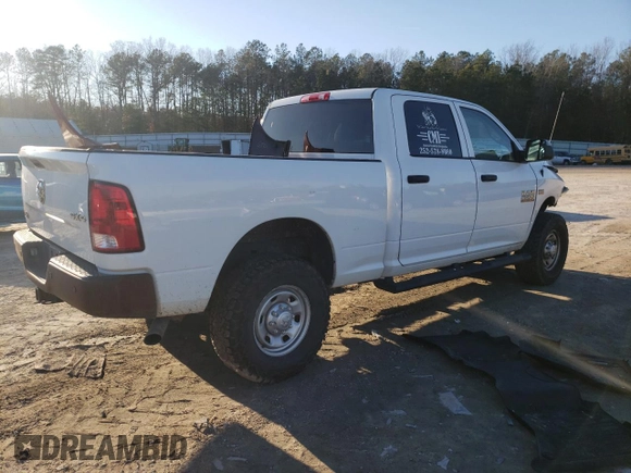 2018 Ram 2500 Tradesman z VIN 3C6UR5CJ1JG336270, wystawiony jako Copart lot #45447455 z przebiegiem Nie podano mil oraz Szkoda całkowita • Salvage title. Historia ofert i sprzedaży dostępna na DreamBid. Obrazek 3.