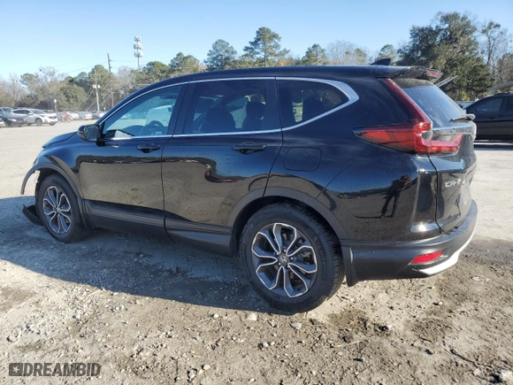 2022 Honda CR-V EX-L with VIN 5J6RW1H86NA011358, listed as a Copart auction lot 47057195 with 33,302 mi miles and Salvage Title. Bid and sale history available at carsss.com. Image 2.