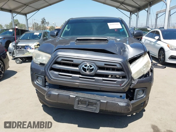 2016 Toyota Tacoma SR5 with VIN 5TFAX5GN7GX055884, listed as a IAAI auction lot 41943589 with 85,443 mi miles. Bid and sale history available at carsss.com. Image 12.