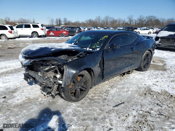 2019 Chevrolet Camaro 2SS with VIN 1G1FH1R79K0122098, listed as a Copart auction lot 45587525 with 90542 miles and Salvage Title. Bid and sale history available at carsss.com. Image 1.