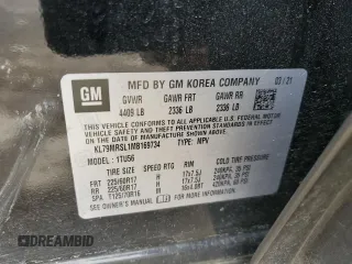 2021 Chevrolet TrailBlazer LT with VIN KL79MRSL1MB169734, listed as a Copart auction lot 46303025 with 81,213 mi miles and Salvage Title. Bid and sale history available at DreamBid. Image 15.