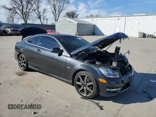 2012 Mercedes-Benz C 250 with VIN WDDGJ4HBXCF850685, listed as a Copart auction lot 47452765 with 136,236 mi miles and Salvage title. Bid and sale history available at DreamBid. Image 4.