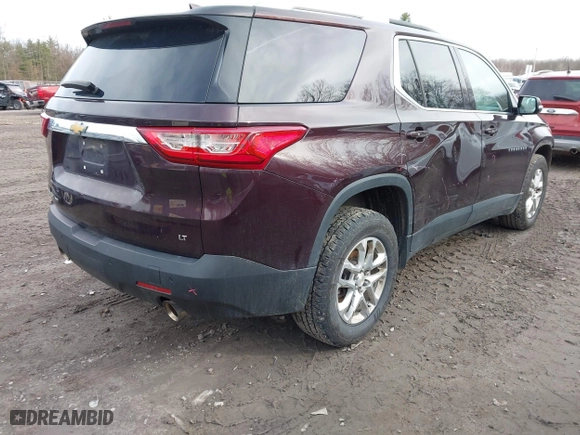 2018 Chevrolet Traverse LT Cloth with VIN 1GNEVGKW7JJ269861, listed as a IAAI auction lot 41954534 with 96,022 mi miles. Bid and sale history available at carsss.com. Image 4.