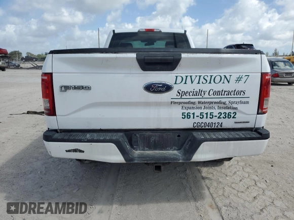 2016 Ford F-150 XL with VIN 1FTMF1C8XGKD85931, listed as a Copart auction lot 51769195 with 182,856 mi miles and Salvage Title. Bid and sale history available at DreamBid. Image 6.