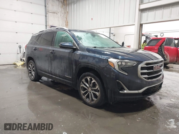 2018 GMC Terrain SLT with VIN 3GKALVEX9JL273557, listed as a IAAI auction lot 41789518 with 95,992 mi miles and . Bid and sale history available at carsss.com. Image 1.