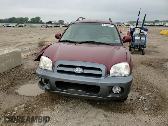 2005 Hyundai Santa Fe GLS with VIN KM8SC73D05U875632, listed as a Copart auction lot 54962394 with 80,394 mi miles and Salvage Title. Bid and sale history available at carsss.com. Image 12.