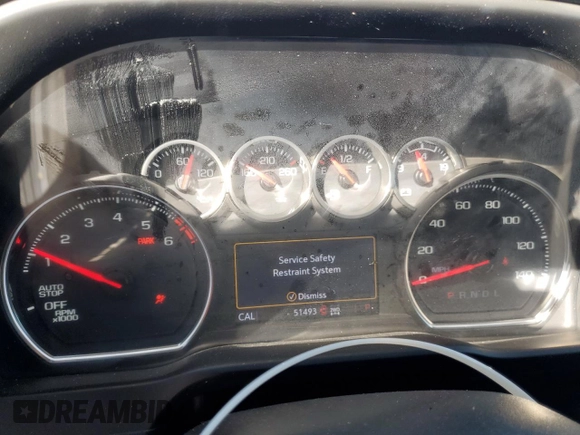 2021 Chevrolet Silverado 1500 LT with VIN 1GCUYDEDXMZ430956, listed as a Copart auction lot 80556744 with 51,493 mi miles and Salvage Title. Bid and sale history available at carsss.com. Image 9.