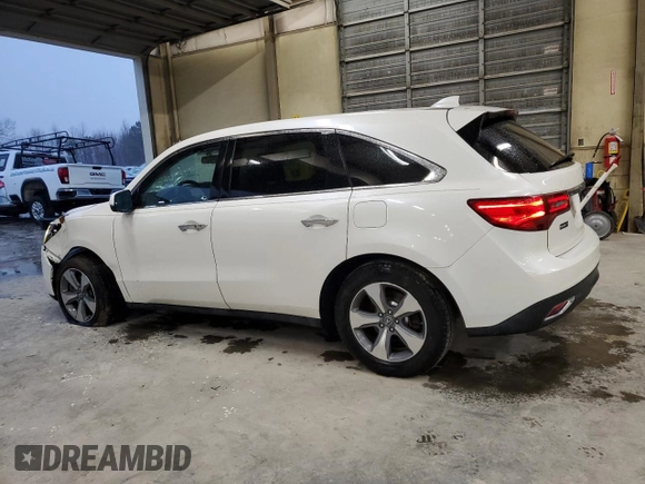 2014 Acura MDX with VIN 5FRYD3H20EB007116, listed as a Copart auction lot 44325805 with 89,669 mi miles and Salvage Title. Bid and sale history available at carsss.com. Image 2.