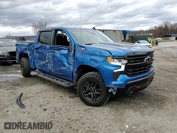 2022 Chevrolet Silverado 1500 LT Trail Boss with VIN 3GCUDFED7NG619475, listed as a Copart auction lot 78949174 with 14,068 mi miles and Salvage Title. Bid and sale history available at DreamBid. Image 10.