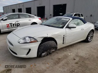 2011 Jaguar XK with VIN SAJWA4GB7BLB39635, listed as a Copart auction lot 42473045 with 36,187 mi miles and Salvage Title. Bid and sale history available at carsss.com. Image 1.