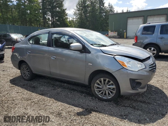 2018 Mitsubishi Mirage ES z VIN ML32F3FJ2JHF07841, wystawiony jako Copart lot #57681975 z przebiegiem 38 271 mil mil oraz Szkoda całkowita • Salvage title. Historia ofert i sprzedaży dostępna na DreamBid. Obrazek 4.