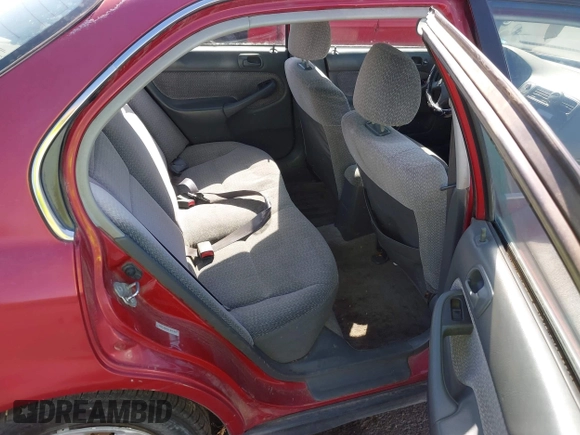 1999 Honda Civic LX with VIN 1HGEJ6671XL046764, listed as a IAAI auction lot 42055408 with 208,308 mi miles. Bid and sale history available at carsss.com. Image 8.