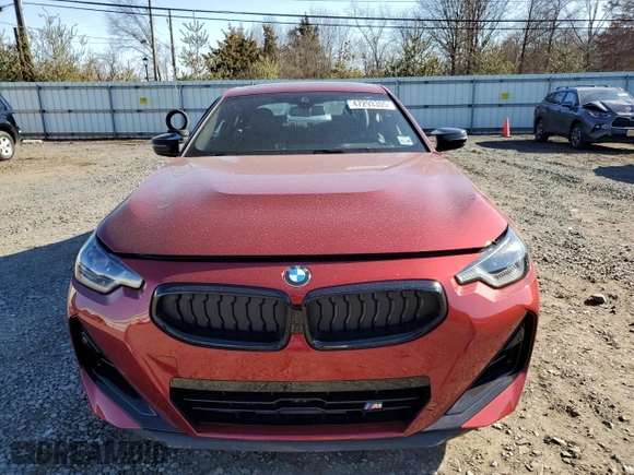 2025 BMW 2 Series M240i xDrive with VIN 3MW53CM00S8F06846, listed as a Copart auction lot 47293305 with 1,314 mi miles and Salvage Title. Bid and sale history available at carsss.com. Image 5.