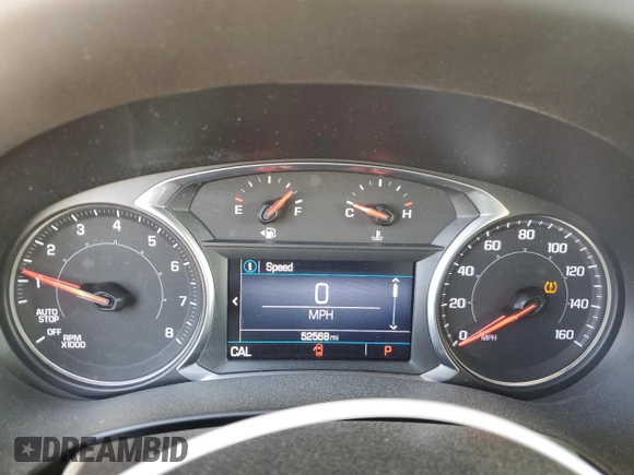 2020 GMC Terrain SLE with VIN 3GKALMEV0LL238207, listed as a Copart auction lot 47496845 with 52,568 mi miles and Salvage Title. Bid and sale history available at carsss.com. Image 9.