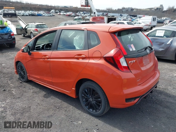 2018 Honda Fit Sport with VIN 3HGGK5G69JM725094, listed as a IAAI auction lot 41833358 with 80,293 mi miles and . Bid and sale history available at DreamBid. Image 3.