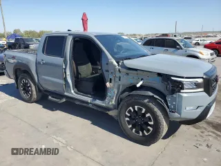 2024 Nissan Frontier PRO-4X with VIN 1N6ED1EK9RN600720, listed as a Copart auction lot 78089574 with 23,662 mi miles and Salvage Title. Bid and sale history available at carsss.com. Image 4.