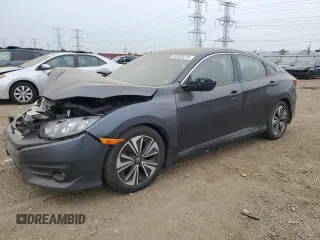2016 Honda Civic EX-L with VIN 19XFC1F7XGE027302, listed as a Copart auction lot 60528235 with 73,423 mi miles and Salvage title. Bid and sale history available at DreamBid. Image 1.