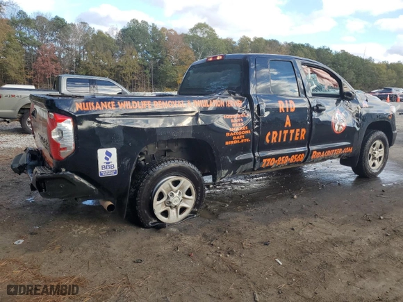 2018 Toyota Tundra 2WD SR with VIN 5TFRY5F17JX231385, listed as a Copart auction lot 81738214 with 291,340 mi miles and Salvage Title. Bid and sale history available at carsss.com. Image 3.