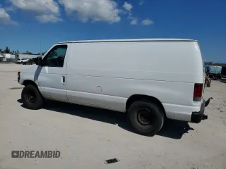 2008 Ford Econoline Cargo Commercial with VIN 1FTNE14W98DB42024, listed as a Copart auction lot 45402915 with 3,667,887 mi miles and Salvage Title. Bid and sale history available at carsss.com. Image 2.