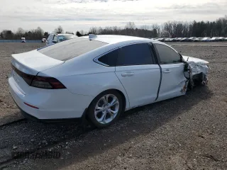 2023 Honda Accord Sedan LX with VIN 1HGCY1F27PA045365, listed as a Copart auction lot 52295845 with Not Provided miles and Clean Title. Bid and sale history available at carsss.com. Image 3.