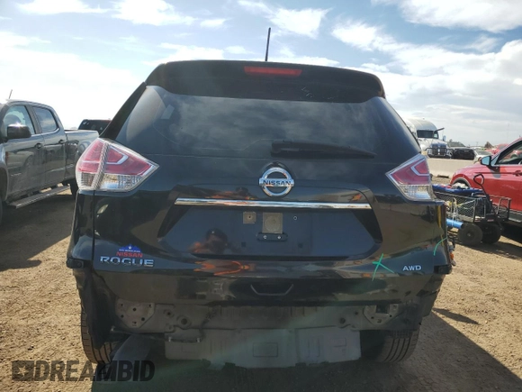 2016 Nissan Rogue S with VIN JN8AT2MVXGW153980, listed as a Copart auction lot 53069025 with 152,680 mi miles and Salvage Title. Bid and sale history available at DreamBid. Image 6.