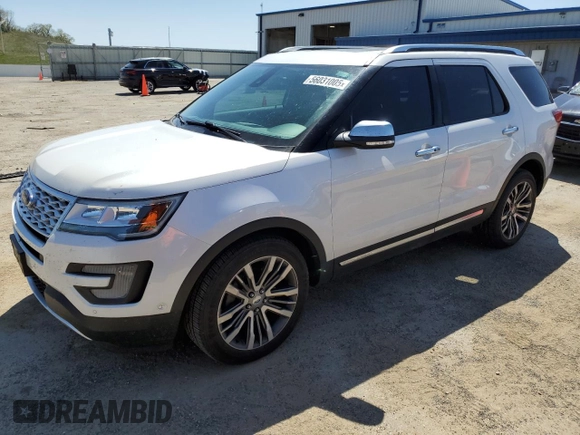 2017 Ford Explorer Platinum с VIN 1FM5K8HT6HGE20535, выставлен на аукционе Copart как лот 56031005 с пробегом 157 659 миль миль и Чистый • Clean title. История ставок и продаж доступна на DreamBid. Изображение 1.