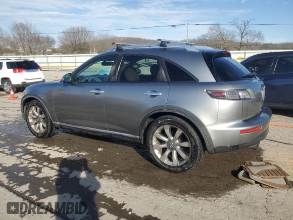 2008 Infiniti FX with VIN JNRAS08U48X101003, listed as a Copart auction lot 46647725 with 208,768 mi miles and Salvage title. Bid and sale history available at DreamBid. Image 2.