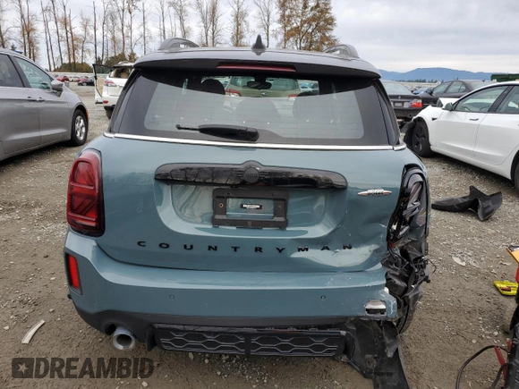 2024 MINI Countryman John Cooper Works with VIN WMZ33BS06R3R87177, listed as a Copart auction lot 77882644 with 8,447 mi miles and Salvage title. Bid and sale history available at DreamBid. Image 6.