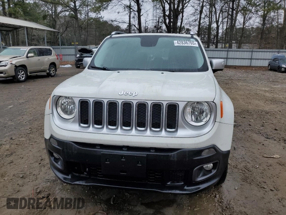 2015 Jeep Renegade Limited with VIN ZACCJBDT6FPC22927, listed as a Copart auction lot 42836765 with 142,787 mi miles and Salvage Title. Bid and sale history available at DreamBid. Image 5.