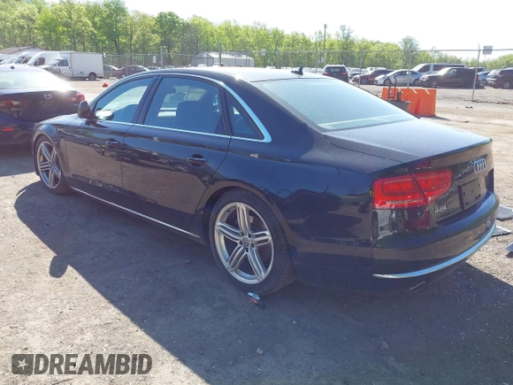 2013 Audi A8 3.0L with VIN WAURGAFD0DN005532, listed as a IAAI auction lot 42113540 with 176,635 mi miles and . Bid and sale history available at DreamBid. Image 3.