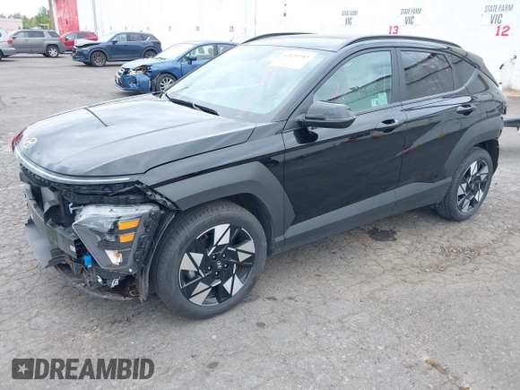 2024 Hyundai Kona SEL with VIN KM8HB3AB0RU180435, listed as a IAAI auction lot 42131943 with 18,853 mi miles. Bid and sale history available at carsss.com. Image 2.