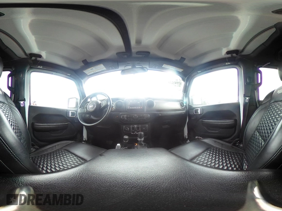 2021 Jeep Wrangler Unlimited Willys with VIN 1C4HJXDG9MW582361, listed as a IAAI auction lot 42243238 with 78,692 mi miles and . Bid and sale history available at DreamBid. Image 18.