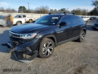 2021 Volkswagen Atlas Cross Sport 3.6L V6 SEL Premium with VIN 1V2TE2CA0MC217033, listed as a Copart auction lot 87033714 with 58,807 mi miles and Salvage Title. Bid and sale history available at carsss.com. Image 1.