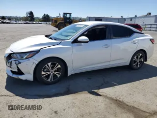 2020 Nissan Sentra SV z VIN 3N1AB8CV7LY262714, wystawiony jako Copart lot #56600585 z przebiegiem 38 171 mil mil oraz Szkoda całkowita • Salvage title. Historia ofert i sprzedaży dostępna na DreamBid. Obrazek 1.