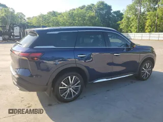 2023 Infiniti QX60 Sensory with VIN 5N1DL1GS2PC345895, listed as a Copart auction lot 53189265 with 25,865 mi miles and Salvage title. Bid and sale history available at DreamBid. Image 3.
