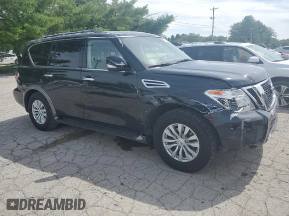 2019 Nissan Armada SV with VIN JN8AY2NC7K9585626, listed as a Copart auction lot 68288314 with 137,257 mi miles and Salvage Title. Bid and sale history available at carsss.com. Image 4.