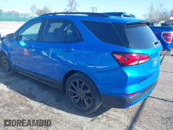 2024 Chevrolet Equinox RS with VIN 3GNAXMEG1RS150810, listed as a IAAI auction lot 41985283 with 36,237 mi miles and . Bid and sale history available at DreamBid. Image 3.