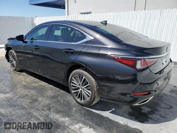 2025 Lexus ES with VIN 58ADZ1B1XSU187007, listed as a Copart auction lot 49093355 with 3,096 mi miles and Salvage Title. Bid and sale history available at carsss.com. Image 2.