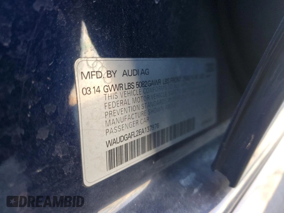 2014 Audi S4 Premium Plus with VIN WAUDGAFL2EA137976, listed as a Copart auction lot 88178545 with 118,180 mi miles and Salvage Title. Bid and sale history available at carsss.com. Image 15.