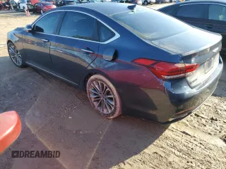 2015 Hyundai Genesis 3.8L with VIN KMHGN4JE1FU098809, listed as a Copart auction lot 73748684 with 255,411 mi miles and Salvage Title. Bid and sale history available at carsss.com. Image 2.