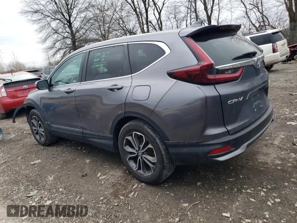 2020 Honda CR-V EX with VIN 5J6RW2H5XLL045168, listed as a Copart auction lot 47602645 with 101,791 mi miles and Salvage Title. Bid and sale history available at carsss.com. Image 2.