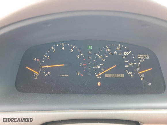 1999 Lexus ES 300 Luxury Sport Sdn with VIN JT8BF28G7X0225223, listed as a Copart auction lot 47578745 with 338,758 mi miles and Salvage Title. Bid and sale history available at carsss.com. Image 9.