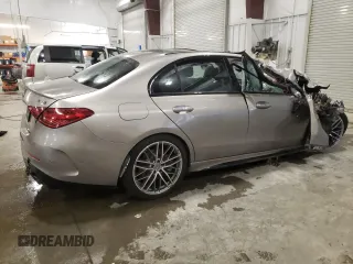2024 Mercedes-Benz C 43 AMG with VIN W1KAF8HB8RR229631, listed as a Copart auction lot 81624764 with Not provided miles and Salvage title. Bid and sale history available at DreamBid. Image 3.