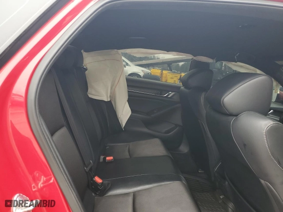 2018 Honda Accord Sedan Sport 1.5T with VIN 1HGCV1F33JA240212, listed as a Copart auction lot 46080975 with 120,470 mi miles and Salvage Title. Bid and sale history available at carsss.com. Image 10.