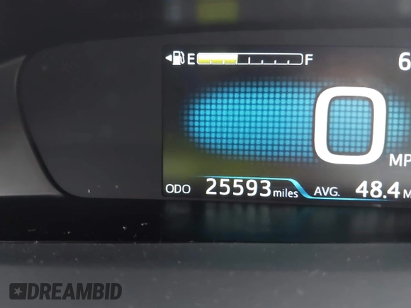 2020 Toyota Prius LE with VIN JTDL9RFU1L3017703, listed as a IAAI auction lot 42277379 with 25,593 mi miles and . Bid and sale history available at DreamBid. Image 15.