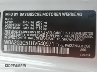 2017 BMW 2 Series M240i xDrive with VIN WBA2G3C51HV640971, listed as a Copart auction lot 43590235 with 84,600 mi miles and Salvage Title. Bid and sale history available at carsss.com. Image 13.